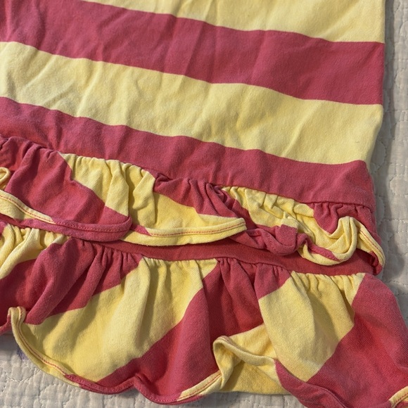 Ralph Lauren Polo Dress in Yellow & Pink Stripes with Ruffle Hem - Girls size 6 - Picture 11 of 13
